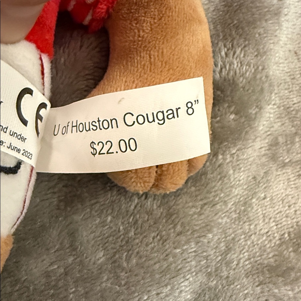 University of Houston Mascot Shasta Plush 8 Inch - Picture 4 of 4